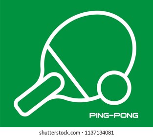 TABLE TENNIS VECTOR ICON