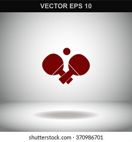 Table tennis vector icon.