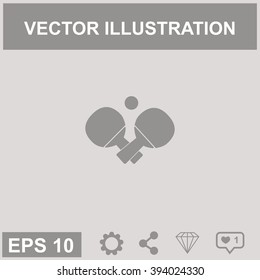 Table tennis vector icon.