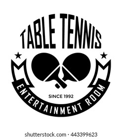 Table Tennis Vector Icon