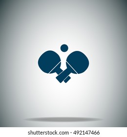 Table tennis vector icon