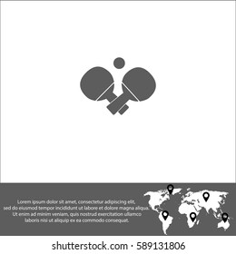 Table tennis vector  icon.