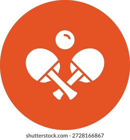 Ilustración de diseño de icono de Vector de tenis de mesa