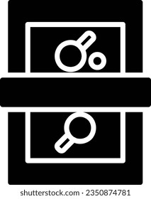 Table Tennis Vector Icon Glyph Style