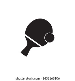 table tennis vector icon, illustration sign