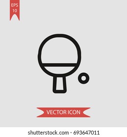 Table tennis vector icon, illustration symbol