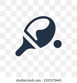 Table tennis vector icon isolated on transparent background, Table tennis transparency concept can be used web and mobile