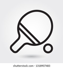 Table tennis vector icon, Ping pong Sports icon, olympic symbol. Modern, simple outline, outline vector illustration for web site or mobile app