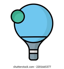 Table Tennis Vector Icon which is suitable for commercial work and easily modify or edit it
