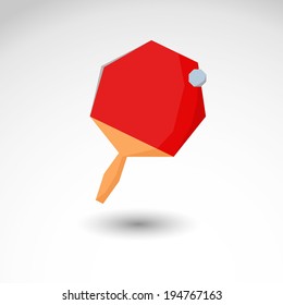 Table tennis vector illustration isolated background