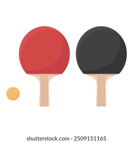 Table tennis vector illustration. Suitable for daily exercise. Ping-pong is suitable for any season.