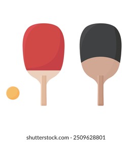 Table tennis vector illustration. Suitable for daily exercise. Ping-pong is suitable for any season.