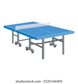 Table tennis vector illustration. Suitable for daily exercise. Ping-pong is suitable for any season.