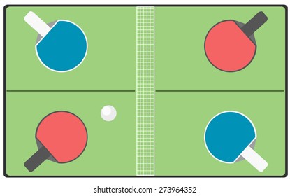 Table tennis - vector ping pong