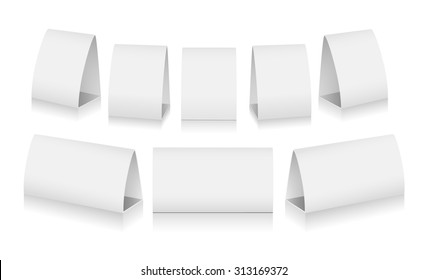 Table Tent Set. Vector Illustration