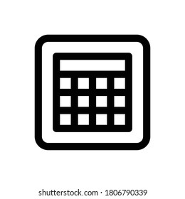 vector de contorno de icono Tabla (edición de texto). aislado en fondo blanco
