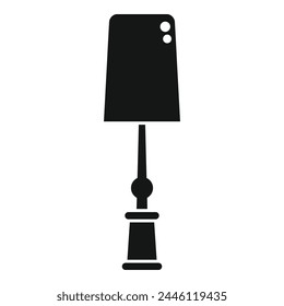 Table torcher icon simple vector. Decor business house. Tall lounge electric