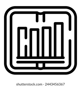 Table trade icon outline vector. Money academy. University career