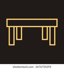 Table trendy beautiful design useful creative vector Illustration art colorful background.eps