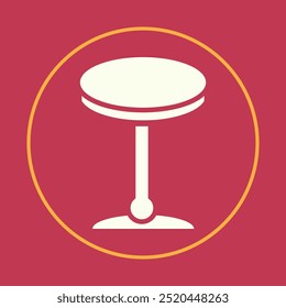 Table trendy icon fashionable abstract vector illustration colorful artwork lovely design.eps
