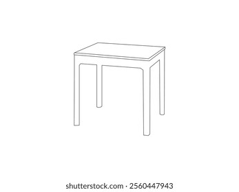 Table Vector Art Illustration Design