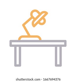 table vector color line icon 