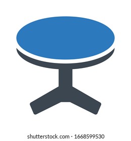 icono de color de glifo vectorial de tabla 