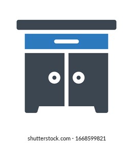 table vector glyph color icon 