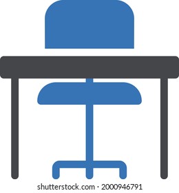 table vector glyph colour icon