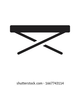 table vector glyph flat icon 