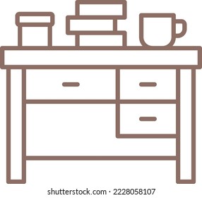 Table vector icon. Can be used for printing, mobile and web applications.