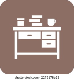 Table vector icon. Can be used for printing, mobile and web applications.