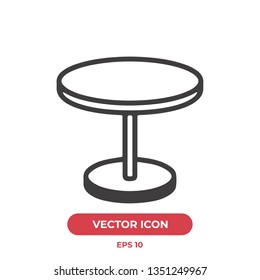 Table vector icon illustration.Modern table symbol icon. Ui/Ux. Premium quality.