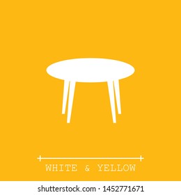 A table vector icon. A sign of a table. A symbol of the table.