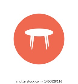 A table vector icon. A sign of a table. A symbol of the table.