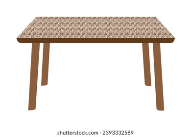 Table Vector Illustration Colorful Eps