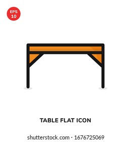 Table vector illustration icon isolated on white background
