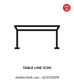 Table vector illustration icon isolated on white background