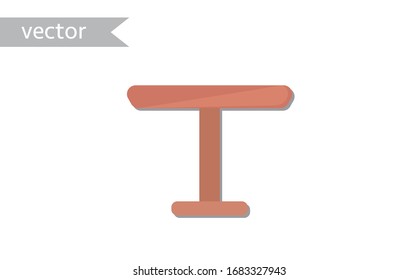 Table vector illustration isolated on White background. Table icon.