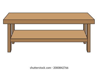 table vector illustration,
isolated on white background.top view