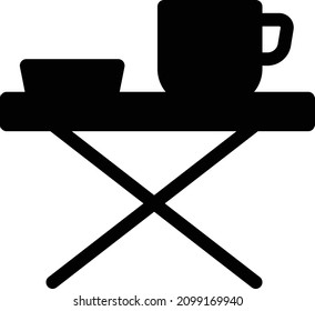 table vector illustration isolated on a transparent background . glyph vector icons for concept or web graphics.