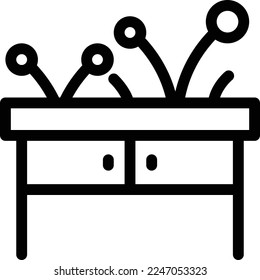 table  Vector illustration on a transparent background. Premium quality symmbols. Thin line vector icons for concept and graphic design. 
