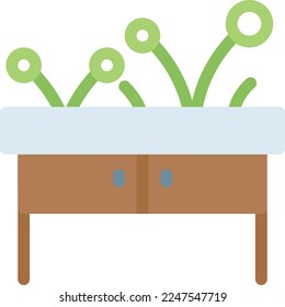 table Vector illustration on a transparent background. Premium quality symmbols. Line Color vector icons for concept and graphic design.