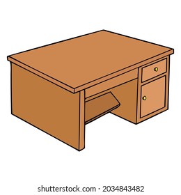 table vector illustration,isolated on white background,top view