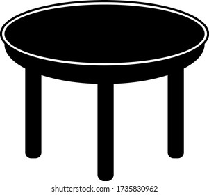 table. vector Simple modern icon design illustration.