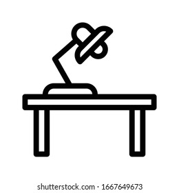table vector thin line icon 