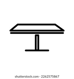 table vetor icon isolated on white background, vector illustation