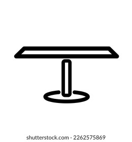 table vetor icon isolated on white background, vector illustation