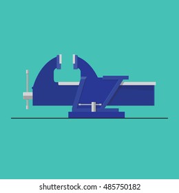 Table vise clamp vector design.