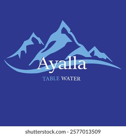 table water and drinking logo design